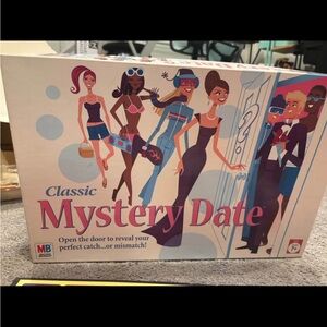 Classic mystery date board game by Milton Bradley- retro art style